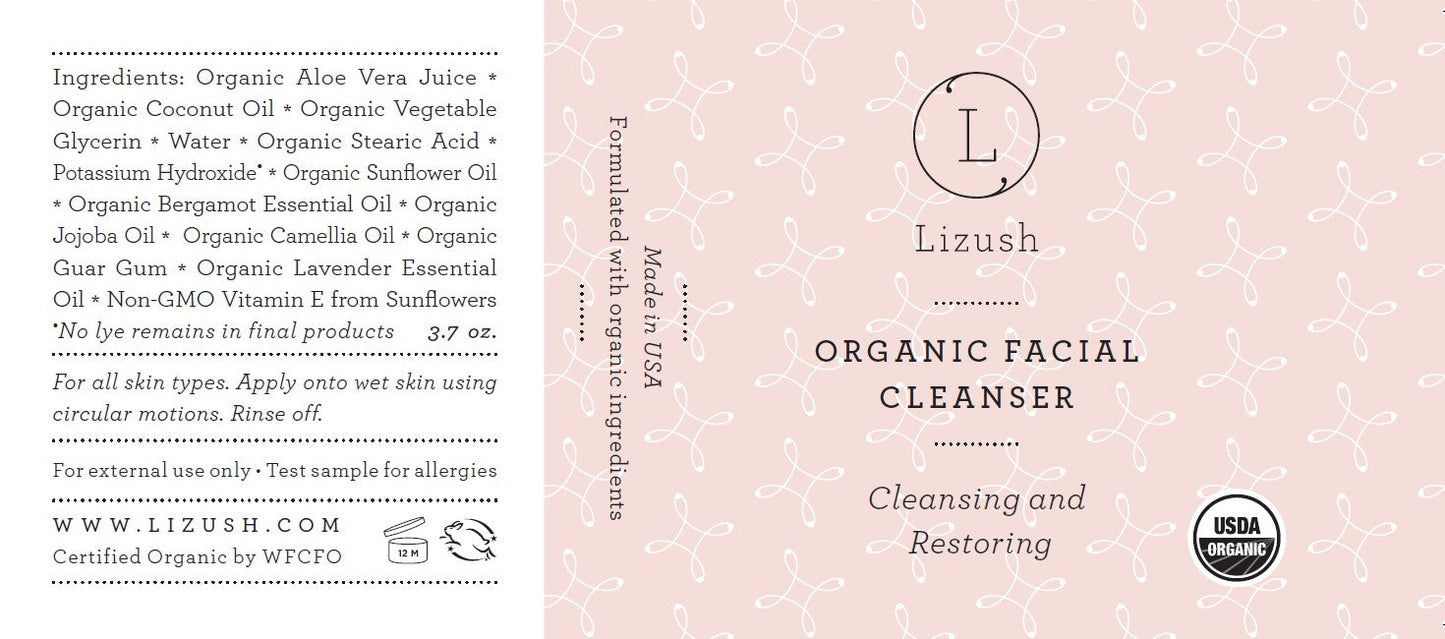 Organic Facial Cleanser – Gentle Cleansing & Skin Restoration