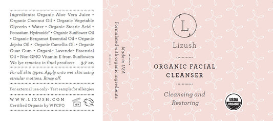 Organic Facial Cleanser – Gentle Cleansing & Skin Restoration